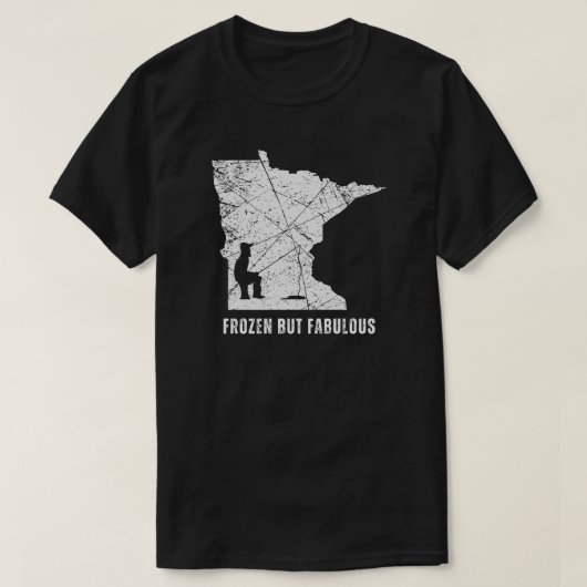 素晴凍っていらしい | 氷魚釣り Tシャツ (デザイン正面)