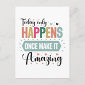 素晴感動的らしいデイワードアート ポストカード (正面)