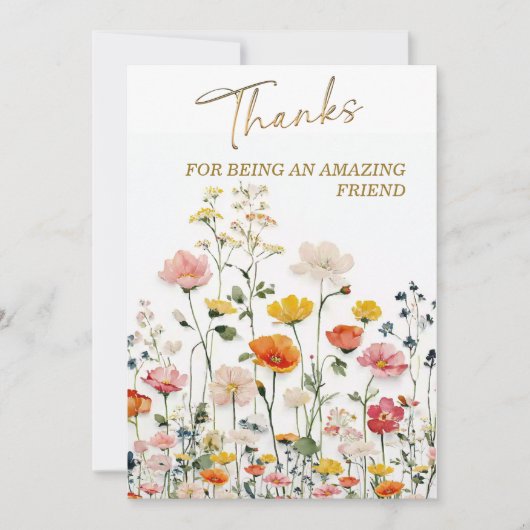 素晴感謝していらしい友達だったために 招待状 (正面)