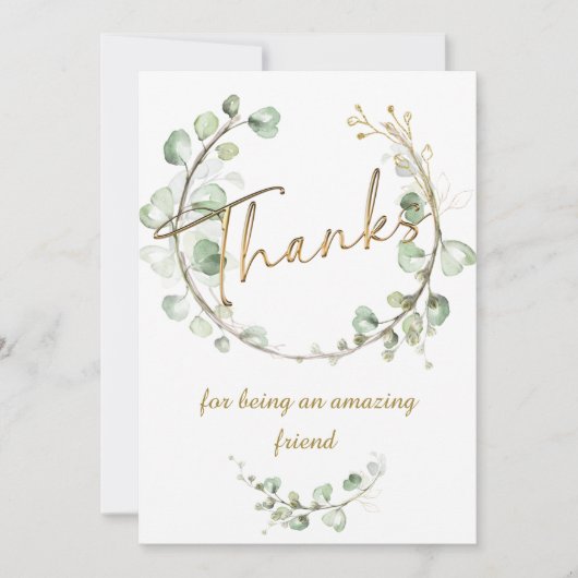 素晴感謝していらしい友達だったために 招待状 (正面)