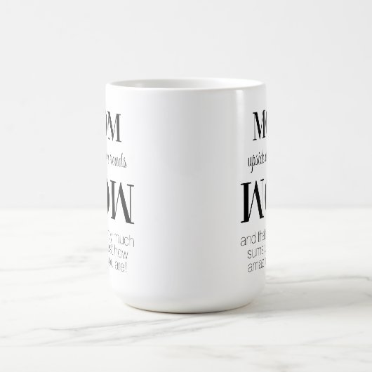 素晴最高のらしい母の日 コーヒーマグカップ (中央)