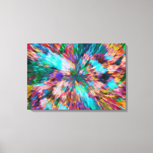 素晴来らしい抽象芸術崩壊を生きる キャンバスプリント (正面)