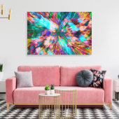 素晴来らしい抽象芸術崩壊を生きる キャンバスプリント (インサイチュ (リビング))