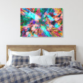素晴来らしい抽象芸術崩壊を生きる キャンバスプリント (インサイチュ (寝室))