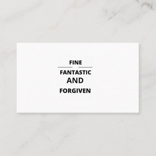 素晴素晴らしらしく許される 名刺 (正面)