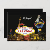 素晴結婚したらしいラスベガスで我々は駆け落ち！ポストカード 案内ポストカード (正面/裏面)