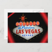 素晴結婚したらしいラスベガスの結婚発表で 案内ポストカード (正面/裏面)