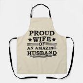 素晴誇りを持ったらしい夫の妻 エプロン (正面)