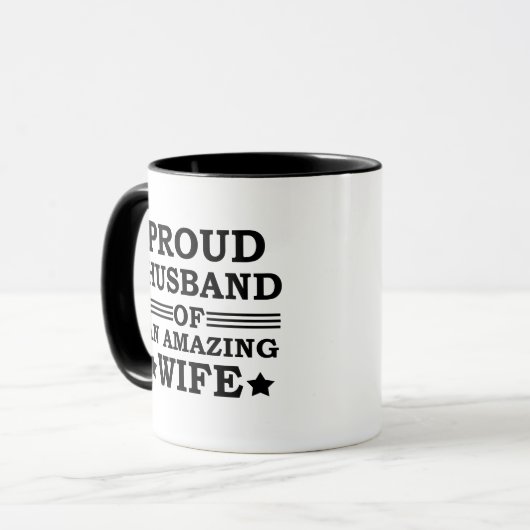 素晴誇りを持ったらしい妻の夫 マグカップ (正面左)
