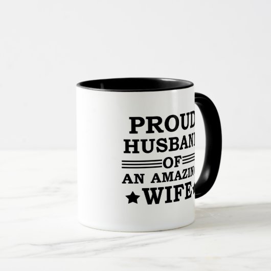 素晴誇りを持ったらしい妻の夫 マグカップ (正面右)