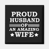 素晴誇りを持ったらしい妻の夫 マグネット (正面)