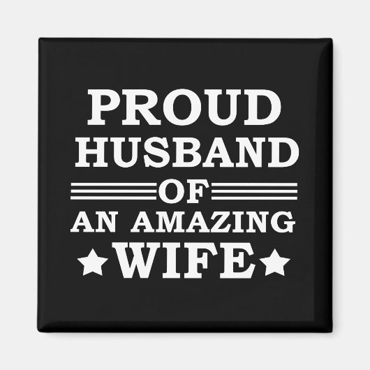 素晴誇りを持ったらしい妻の夫 マグネット (正面)