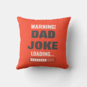 素晴警告らしい!パパジョークのアップロード装飾用クッション クッション (裏面)