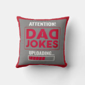 素晴警告らしい！パパジョークのアップロード装飾用クッション クッション (裏面)