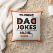 素晴警告らしい!パパジョークのアップロード装飾用クッション クッション (ブランケット)