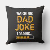 素晴警告らしい！パパジョークのアップロード クッション (裏面)