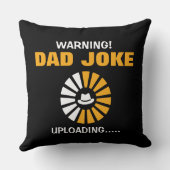 素晴警告らしい！パパジョークのアップロード クッション (裏面)