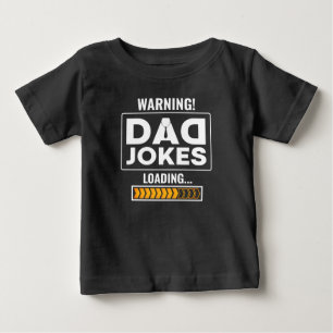 素晴警告らしい!パパジョークのアップロード ベビーTシャツ