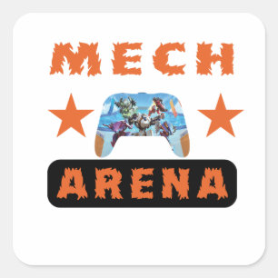 素晴遊らしい戦いを   Mech Arena スクエアシール