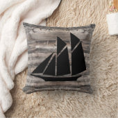 素木および帆船 |装飾用クッション クッション (ブランケット)