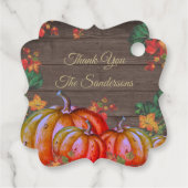 素朴ありがとうオレンジカボチャ紅葉ウッドF フェイバータグ (裏面)