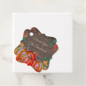 素朴ありがとうオレンジカボチャ紅葉ウッドF フェイバータグ (インサイチュ)