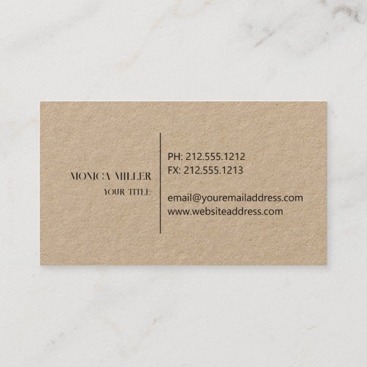 素朴いかりロゴクラフト名刺 名刺 (裏面)