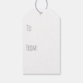 素朴いけないけなChalkboardギフトラベル ギフトタグ (裏面)