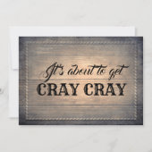 素朴おもしろいメイド・オブ・オーナー（花嫁付き添い人） 招待状 (正面)