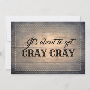 素朴おもしろいメイド・オブ・オーナー（花嫁付き添い人） 招待状