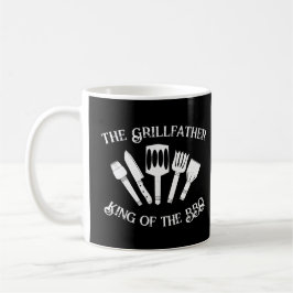素朴おもしろいGriling Gift Men:The Grilfather コーヒーマグカップ