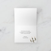 素朴おエレガントり結婚さん紫 サンキューカード (内部)