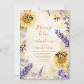 素朴お母さん赤ちゃん男女兼用シャワー 招待状 (正面)