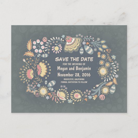 素朴お洒落フローラ 案内ポストカード (正面)