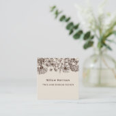 素朴お洒落花 スクエア名刺 (スタンド正面)