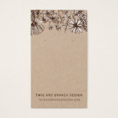 素朴お洒落輪花イヤリングディスプレイカード (正面)