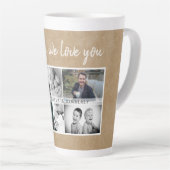 素朴お父さん家族パパ写真集 カフェラテマグ (右アングル)