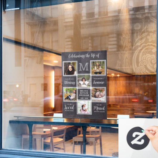 素朴お祝い記念撮ユニーク影6枚 ウィンドウサイン (カフェ窓)