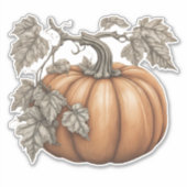 素朴かぼちゃ防水 シール (正面)