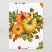 素朴かぼちゃ&フラワー結婚ズメニュー メニュー (裏面)