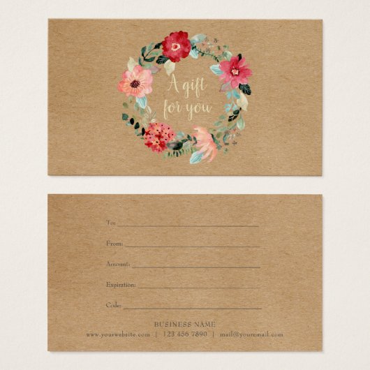 素朴かわいらしフローラ (正面&裏面)