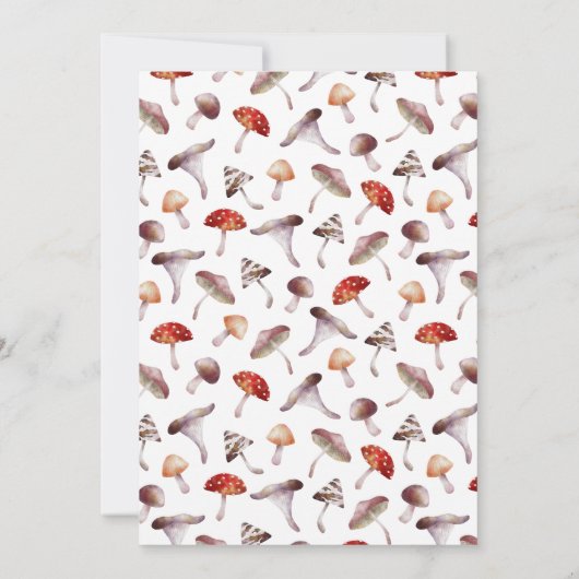 素朴きのこの蛾の結婚式の日付を保存 セーブザデート (裏面)