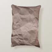 素朴くしゃくしゃになった紙:ヴィンテージテクスチャ アクセントクッション (裏面(縦))