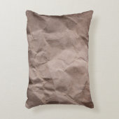 素朴くしゃくしゃになった紙:ヴィンテージテクスチャ アクセントクッション (正面(垂直))