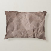 素朴くしゃくしゃになった紙:ヴィンテージテクスチャ アクセントクッション (裏面)