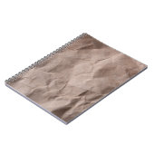 素朴くしゃくしゃになった紙:ヴィンテージテクスチャ ノートブック (左側)