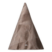 素朴くしゃくしゃになった紙:ヴィンテージテクスチャ パーティーハット (右)