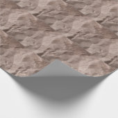 素朴くしゃくしゃになった紙:ヴィンテージテクスチャ ラッピングペーパー (角)