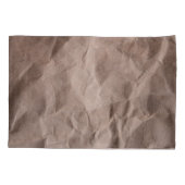 素朴くしゃくしゃになった紙:ヴィンテージテクスチャ 枕カバー (裏面)