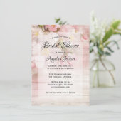 素朴さくらんぼブロッサムフローラブライダルシャワー 招待状 (スタンド正面)